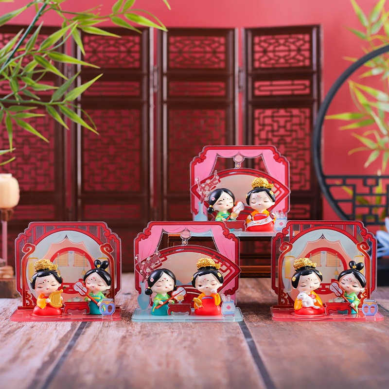 唐仕女場(chǎng)景擺件