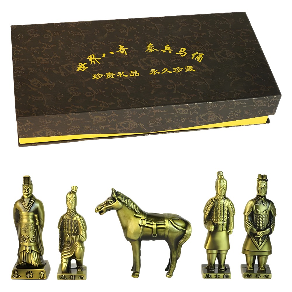 盒裝兵馬俑五件套
