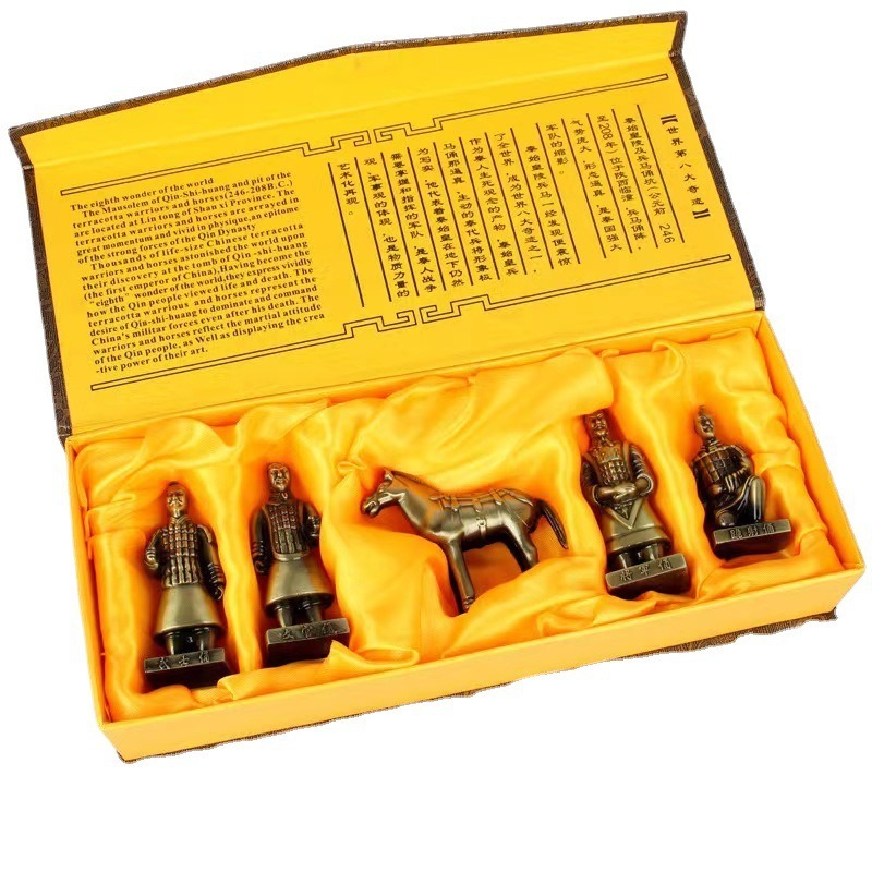 盒裝兵馬俑五件套